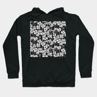 Black and White Dogwood Hoodie